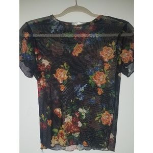 Floral Sheer Top